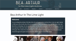 Desktop Screenshot of beatricearthur.com